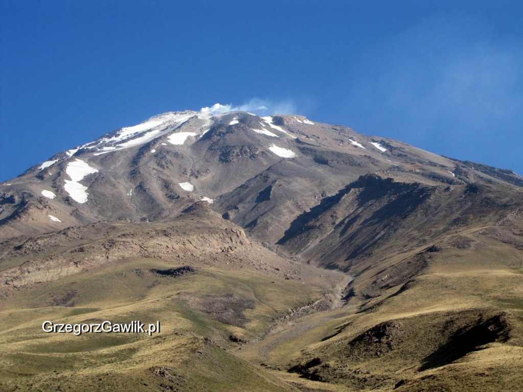 Demawend 5634m, Góry Elburs, Iran