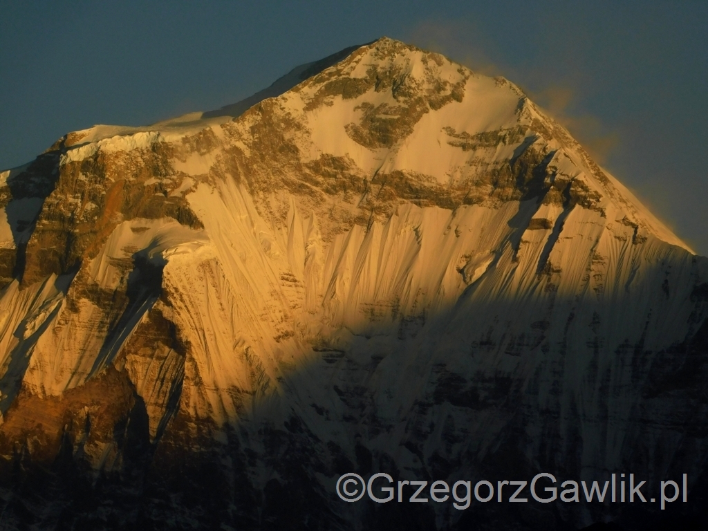 Dhaulagiri I (8167m) z Poon Hill.