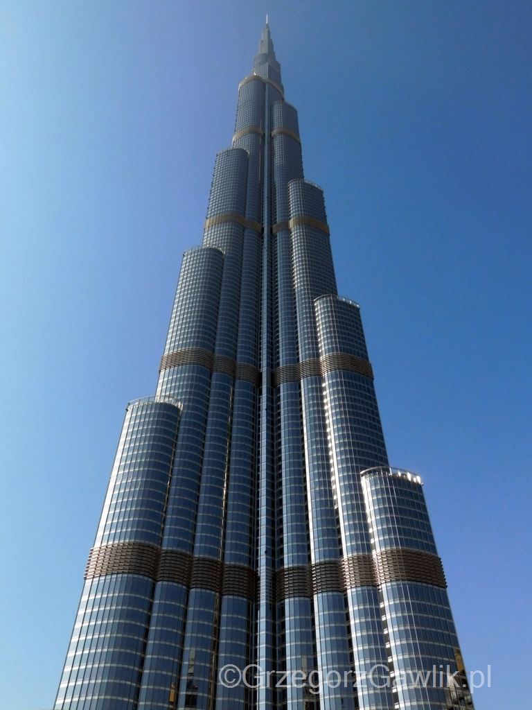 Najwyższy budynek świata - Burdż Chalifa (Burj Khalifa) 828m, Dubaj, ZEA.