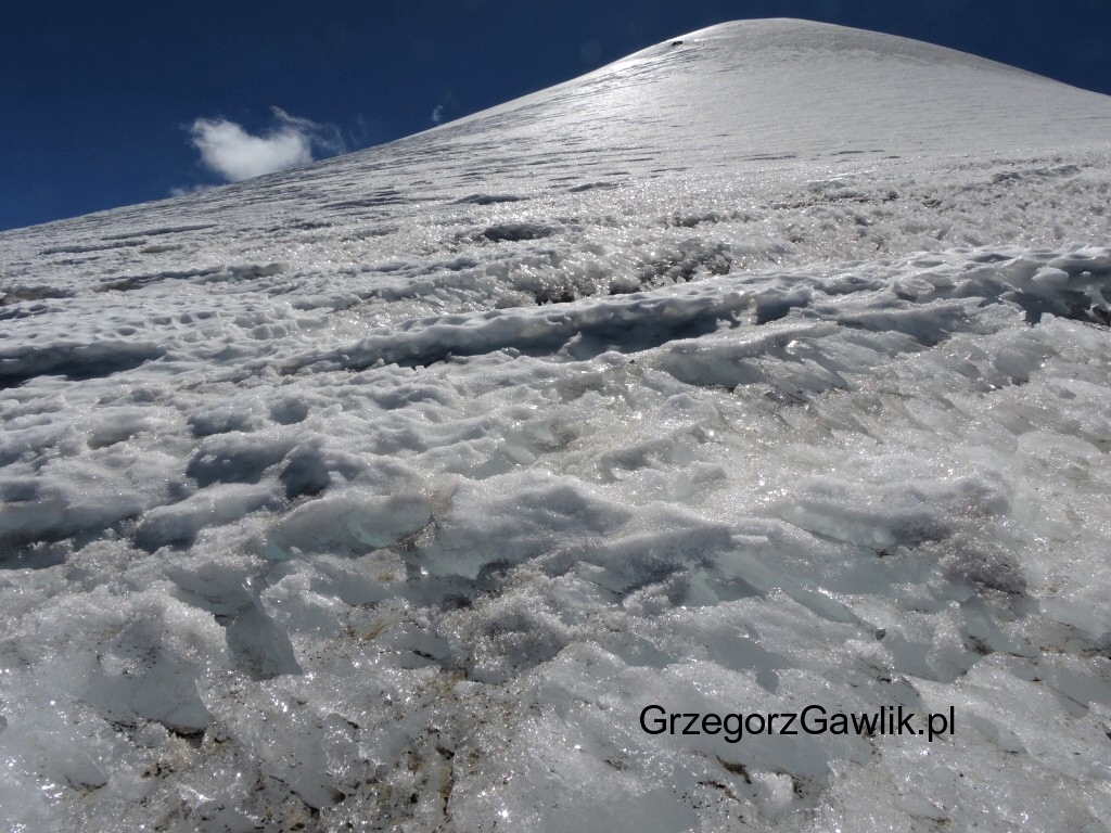 Partia szczytowa Pico de Orizaba 5629m, Meksyk.