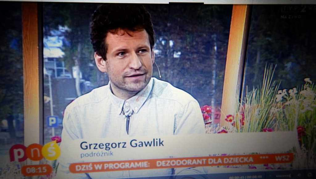 Grzegorz Gawlik w programie Pytanie Na Śniadanie w TVP2.