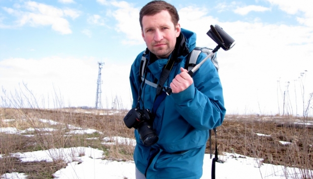 Grzegorz na najwyższej górze Mołdawii - Balanesti 430m n.p.m.