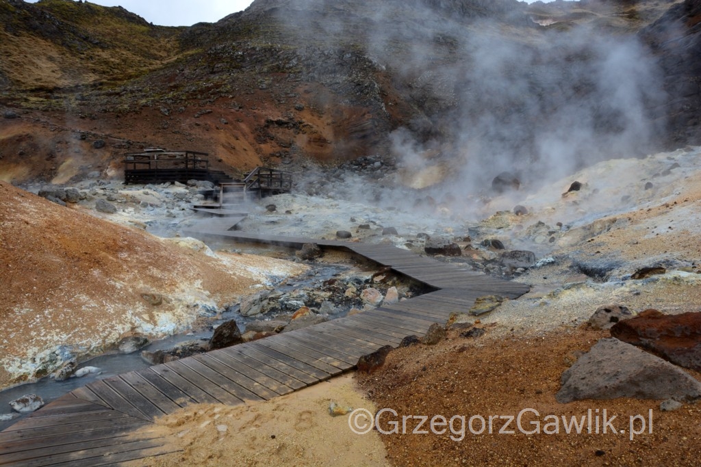 Pole geotermalne Seltun-Krysuvik (Islandia).