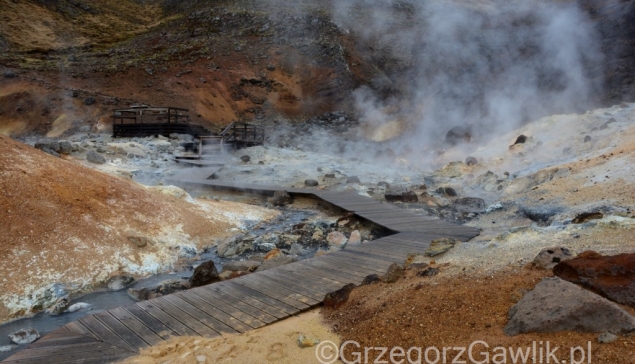 Pole geotermalne Seltun-Krysuvik (Islandia).