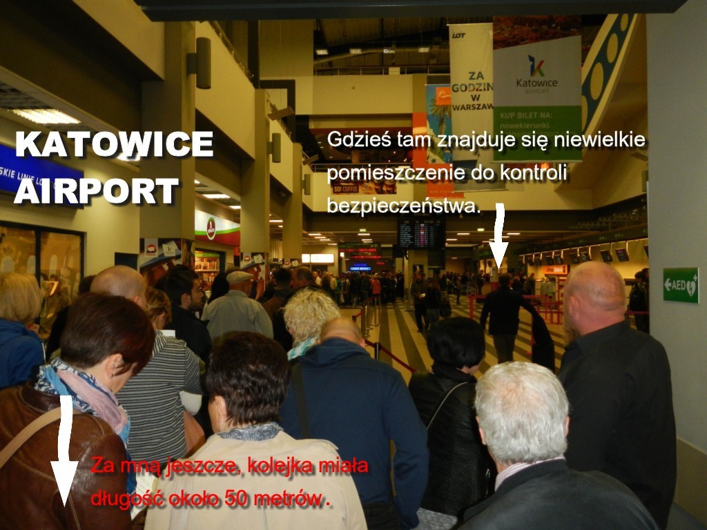 Na lotnisku w Katowicach.