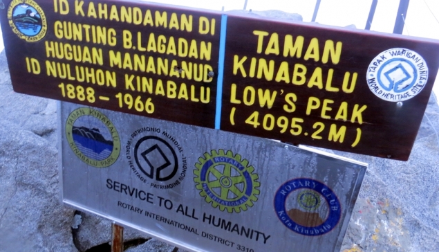 Kinabalu 4095m - szczyt