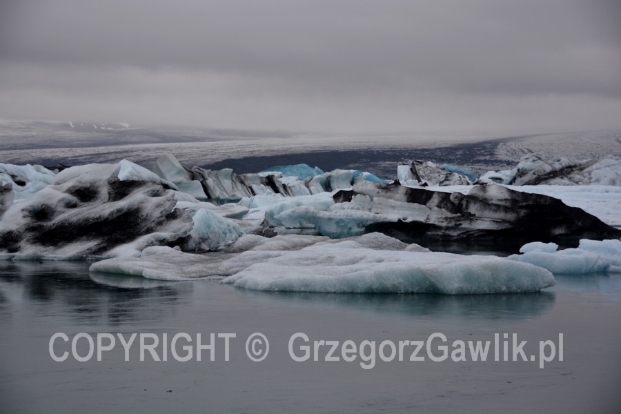 Lodowa laguna Jokulsarlon i lodowiec Breidamerkurjokull (część Vatnajokull)