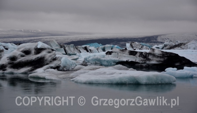 Lodowa laguna Jokulsarlon i lodowiec Breidamerkurjokull (część Vatnajokull)