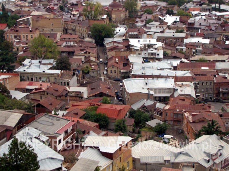 widok na Stare Miasto w Tbilisi