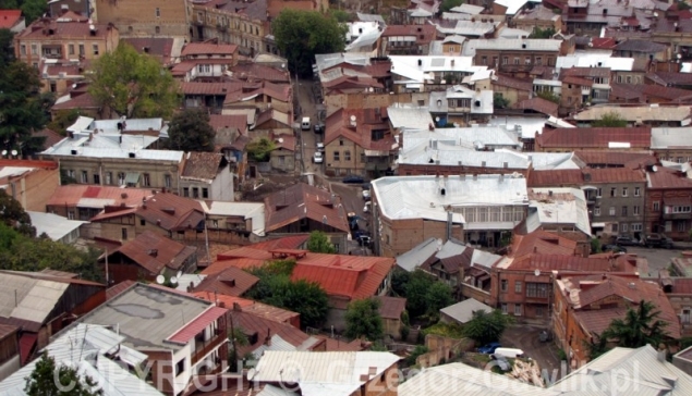 widok na Stare Miasto w Tbilisi