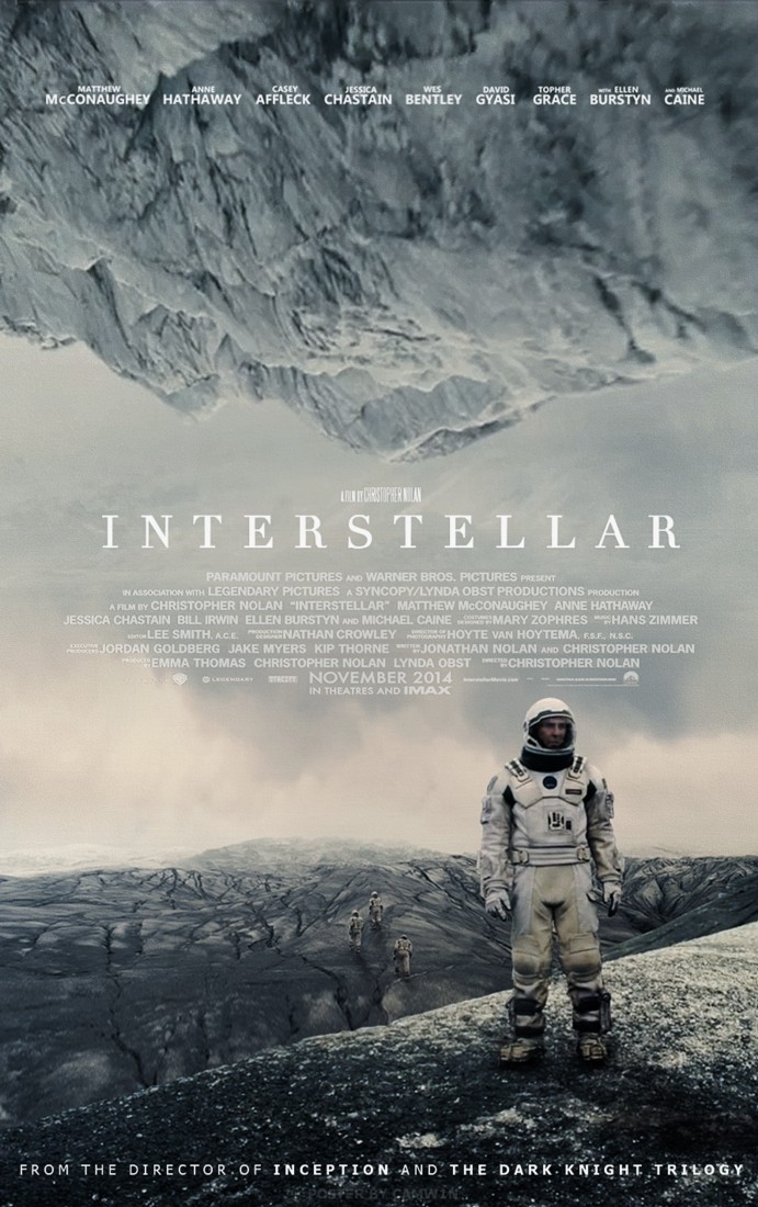 Interstellar - plakat promocyjny, Paramount Pictures i Warner Bros. Pictures. Plakat przedstawia Islandię